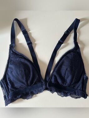 Victoria's Secret Navy Lace Triangle Bralette